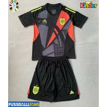 Spanien Torwart Auswärts Trikotsatz Kinder EM 2024 Kurzarm (+ Kurze Hosen)